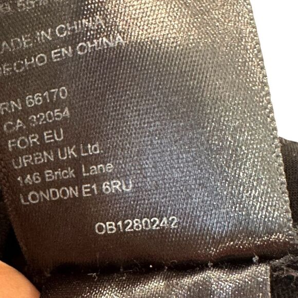 Free People Linen Blend Ribbed Flare Leg Pleated Trouser Pants, S - Picture 8 of 9